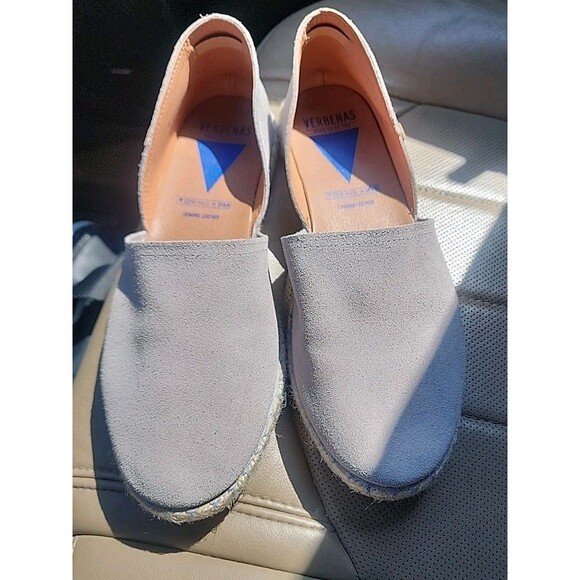 Flats Womens US 11  Gray Suede Leather Shoes VERBENAS Carmen Casual - Picture 7 of 10